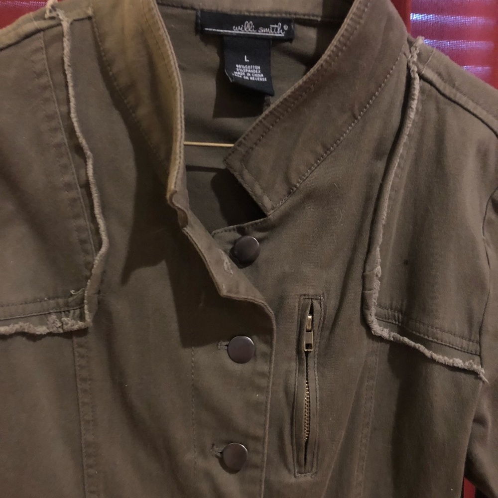 Army green light jacket